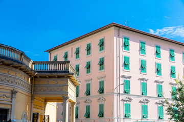 Colorful buildings in Montecatini Terme, Italy - 310291480