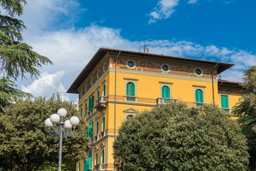 Montecatini Terme Tuscany Ital, cityscape of a famous italian spa and tourist center. - 310291639