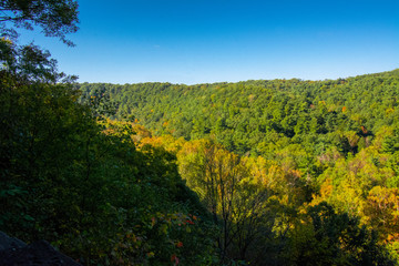Overlook at Mohican park in late summer