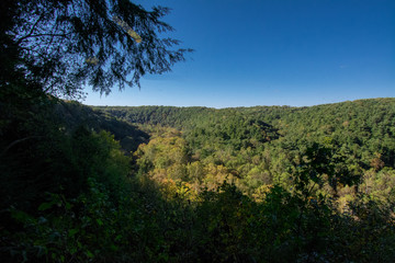 Overlook at Mohican park in late summer