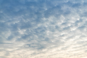blue sky with white soft clouds