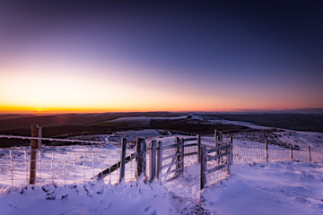Winter sunrise in Clwyds