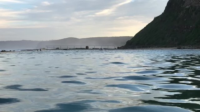 closeup  body of water