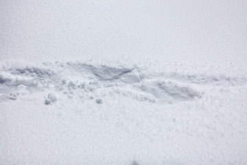 Snow texture background with copy space 