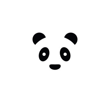 Panda icon simple design. Vector eps10