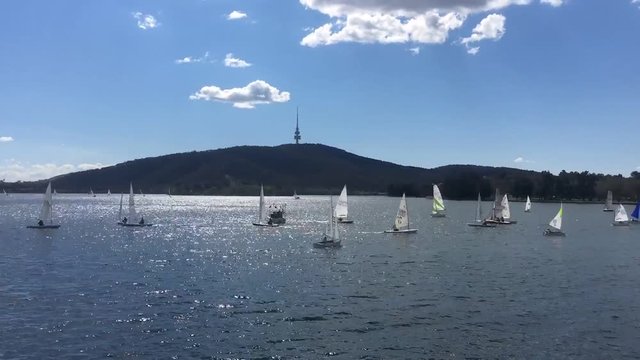 Sailors in Canberra&sbquo;&Auml;&ocirc;s Lake