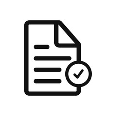 Checklist vector icon in modern design style for web site and mobile app