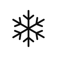 Snowflake vector icon in modern design style for web site and mobile app