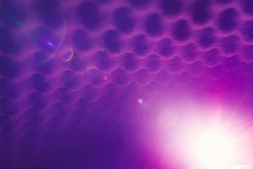 acoustic foam abstract background with glow light