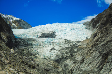 Franz Josef Glacier landscape on the South Island of New Zealand