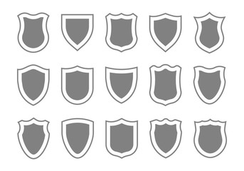 Shield shape icons.