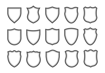 Shield shape icons.