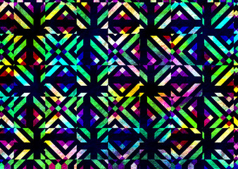 abstract geometric textile fabric design