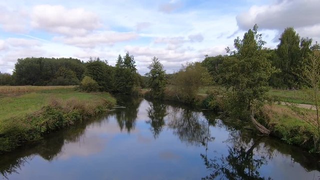 Timelapse of the Eure River in the Central France