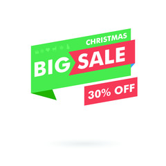 sale label merry christmas - sale special offer - price tag