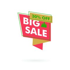 sale label merry christmas - sale special offer