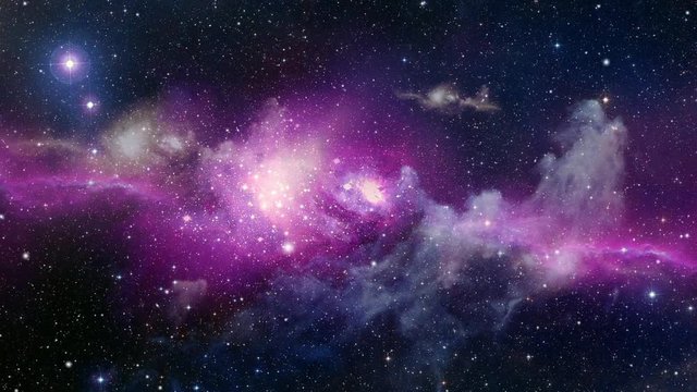 Purple Belt Space Galaxy Panorama