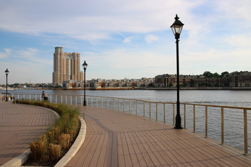 promenade on the bay