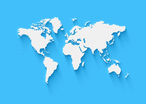 Fototapeta map of the world