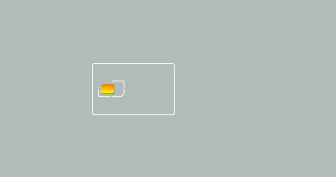 Sim card turn into a cross