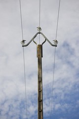 Fototapeta na wymiar Electricité - poteau électrique 