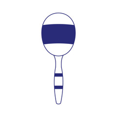 Isolated maraca instrument vector design