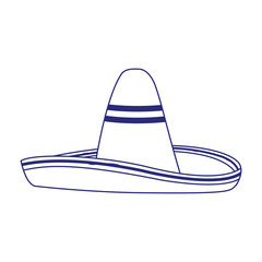 Isolated mexican hat vector design