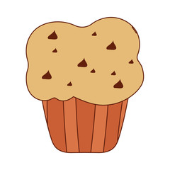 Isolated cupcake dessert vector design