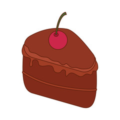 Isolated sweet cake vector design