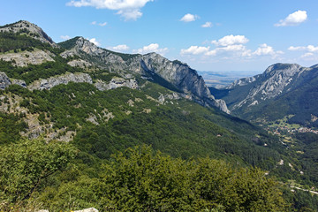 Fototapeta na wymiar Landscape of Balkan Mountains with Vratsata pass, Bulgaria
