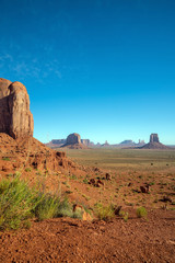 Monument Valley on the border between Arizona and Utah in USA