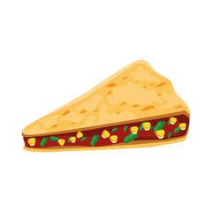 Isolated mexican food vector design