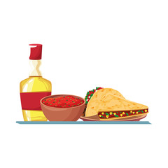 Isolated mexican food vector design