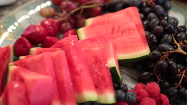 Grape and watermelon tray