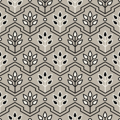 Seamless Floral Pattern Vector. ESP.
