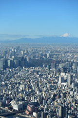 Tokyo, Japan, and Mount Fuji