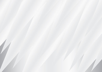 Obraz premium Abstract geometric white and gray color background. Vector, illustration. 