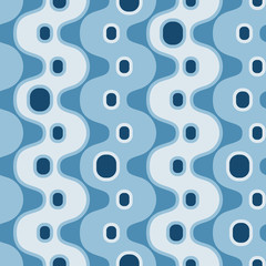 Abstract colorful drops. Vector spotty seamless pattern.