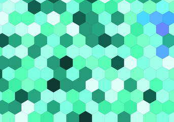 Fototapeta na wymiar vector abstract blue tone hexagon background vector eps 10