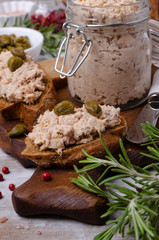 Fish pate with capers