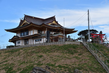 Fototapeta na wymiar Kabushima Shrine in Hachinohe, Japan