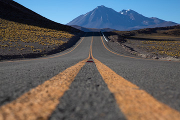 Road to the volcano, Atacama Chile. Follow life, keep fighting, goal, don't give up