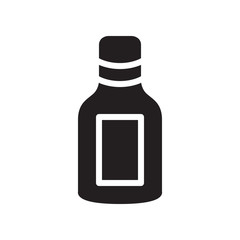 Medicine bottle icon in trendy flat style design. Vector graphic illustration. Medicine bottle icon for website design, logo, app, and ui. Vector file. EPS 10.