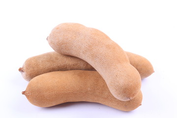 Sweet tamarind on a white background