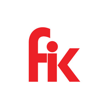 text fik simple logo vector