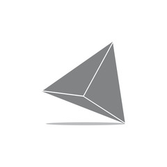 triangle 3d motion design logo vector