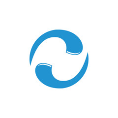 circle motion design logo vector