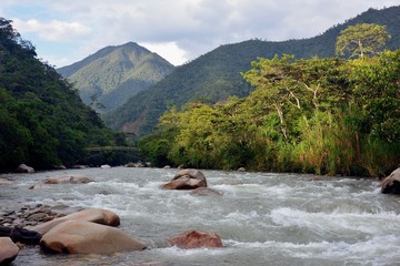 river in the mountains