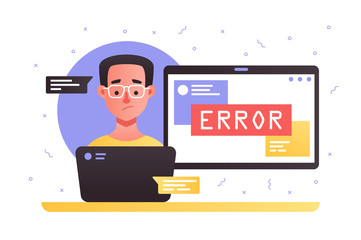 Laptop with service error