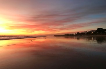 Fototapeta premium sunset over sea